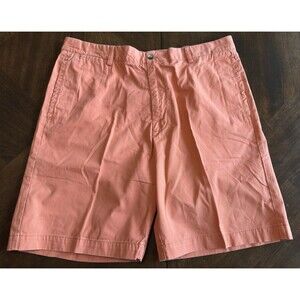 Izod Mens Cotton Orange Cargo Chino Shorts Size 40